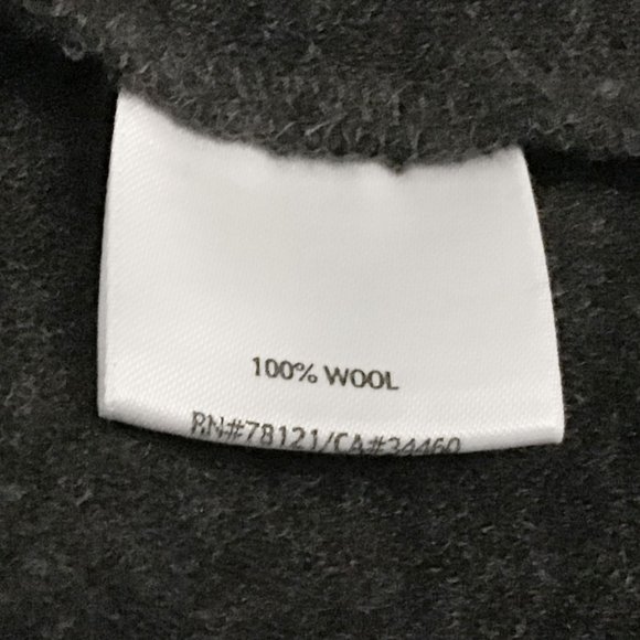 EILEEN FISHER Charcoal Grey Merona Wool Dress - Picture 8 of 9